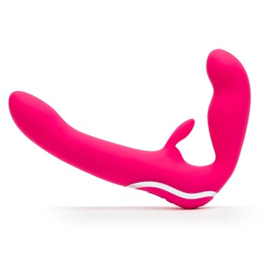 Wibrator strap-on - Happy Rabbit Strapless Strap-On Pink